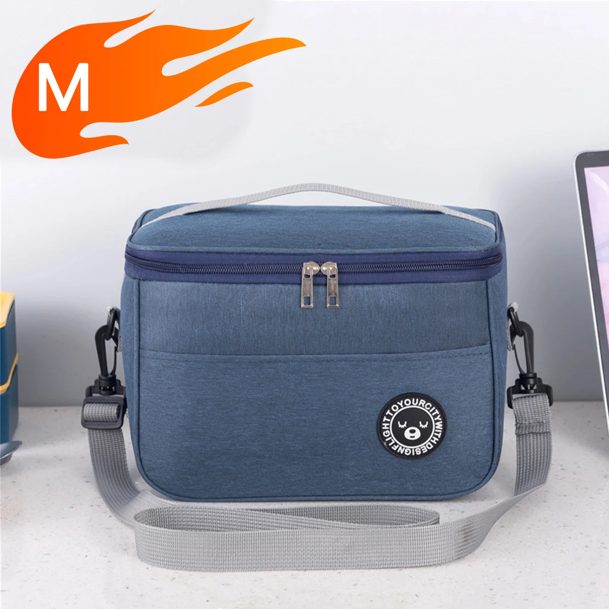 Insulated Lunch Bag With Shoulder Strap Waterproof Design - Smarsty