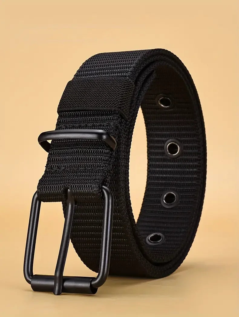 Mens Durable Nylon Canvas Belt Heavy Duty Tactical Workbelt - Smarsty