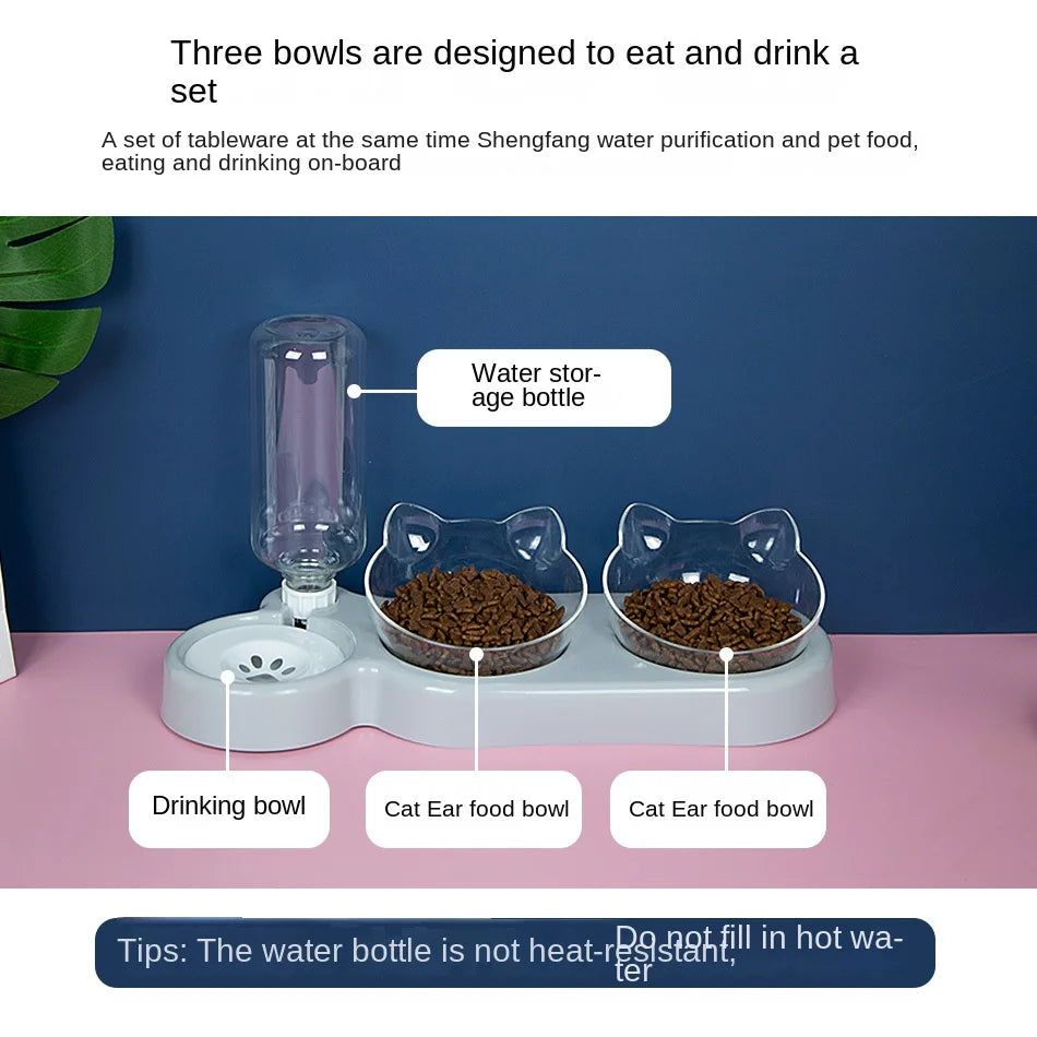 Elevated Cat and Dog Bowls for Easy Feeding - Smarsty