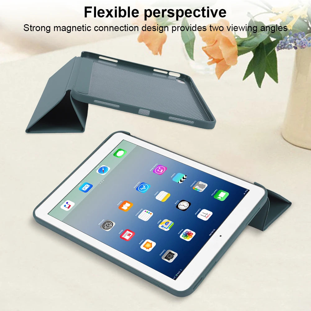 Case for iPad 10th Generation 10.9 Inch 2022 Auto Sleep/Wake Cover Case with Soft Silicone Back Smart Cover