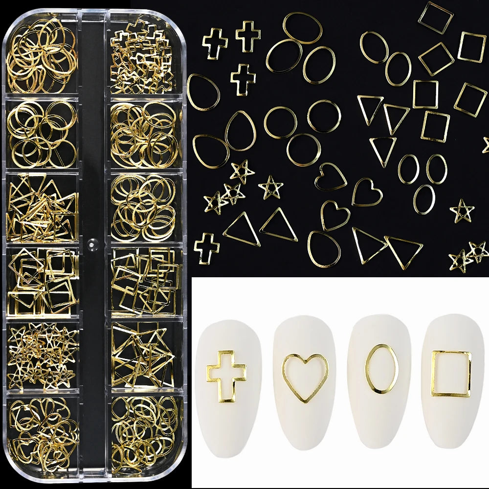 Gold Silver Caviar Bead Nail Charms for Stunning Manicures - Smarsty
