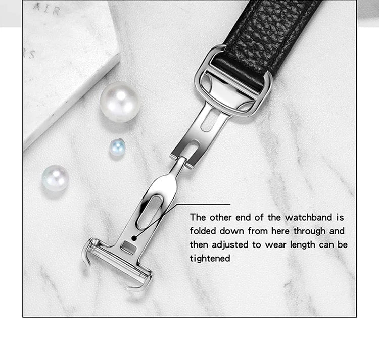 Luxury Waterproof Couple Watch with Leather Strap - Smarsty