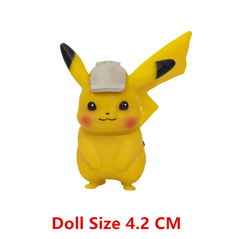 Pokemon 4-13Cm New Cartoons Movie Anime Figure Pikachu Mewtwo Charmander Blastoise Gurado Pet Action Model Toy Gifts by Smarsty