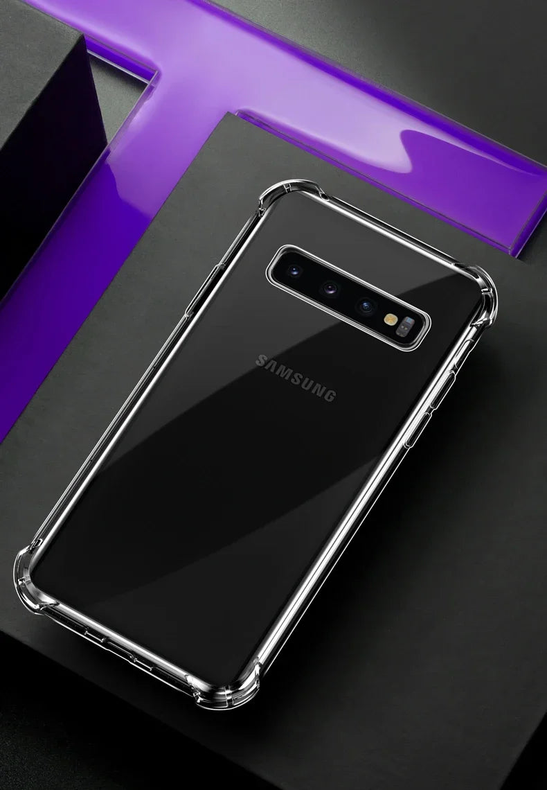 Transparent Silicone Case For Galaxy Phones Soft Shockproof - Smarsty