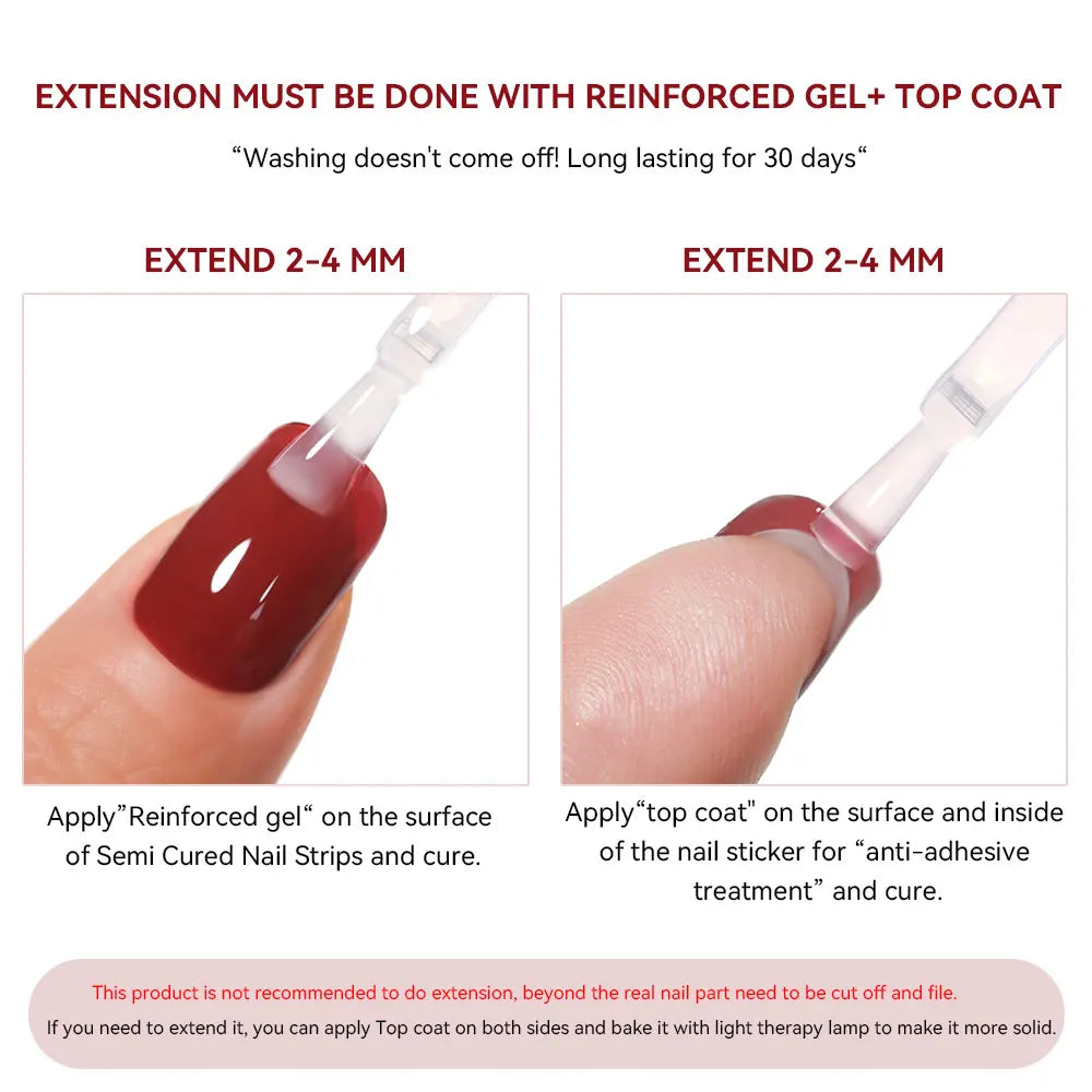 Gradient Auroras Gel Nail Strips for Easy DIY Manicure - Smarsty