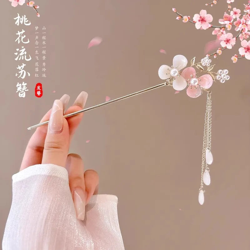 Vintage Chinese Style Flower Hairpin for Women - Smarsty