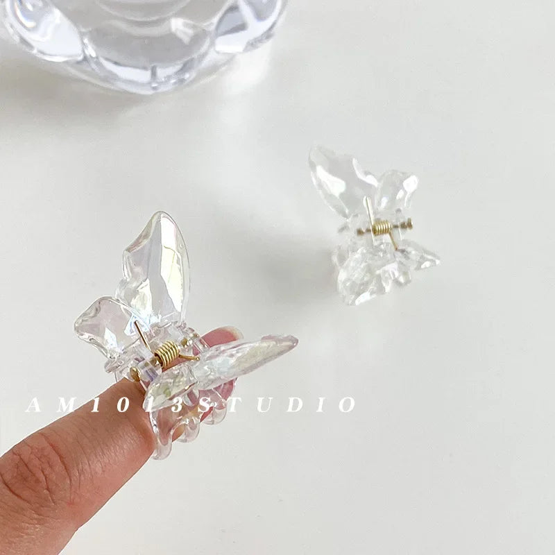 Cute Transparent Butterfly Hair Claw Clips Non Slip - Smarsty