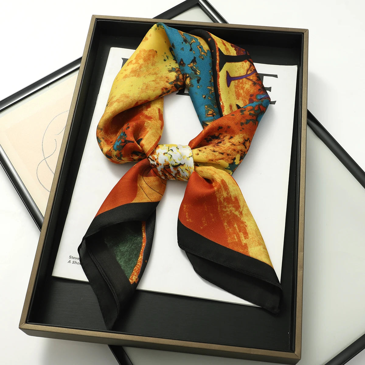 Luxury Silk Satin Scarf for Women with Sun Protection - Smarsty