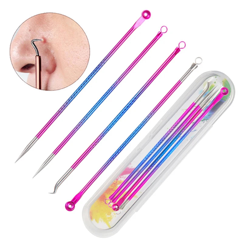 4PCS Acne Blackhead Remover Tool Set for Clear Skin - Smarsty
