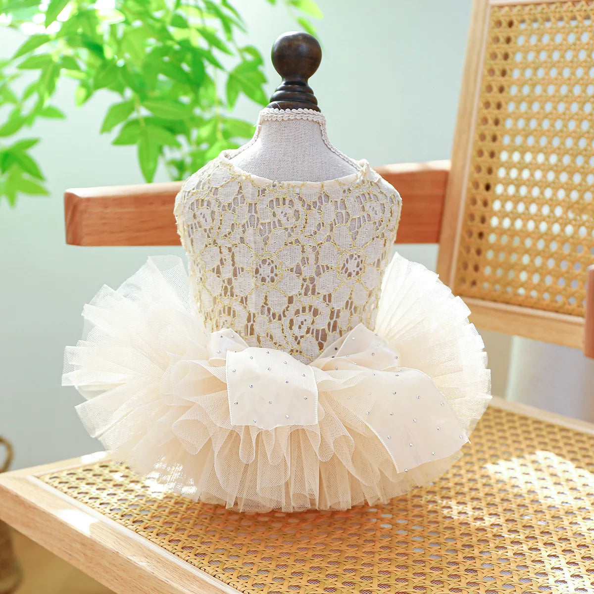 Breathable White Dog Wedding Dress for Spring Summer - Smarsty