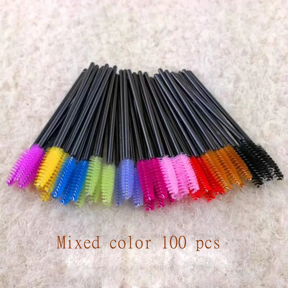 100 Pcs Disposable Eyelash Brushes for Easy Makeup Application - Smarsty