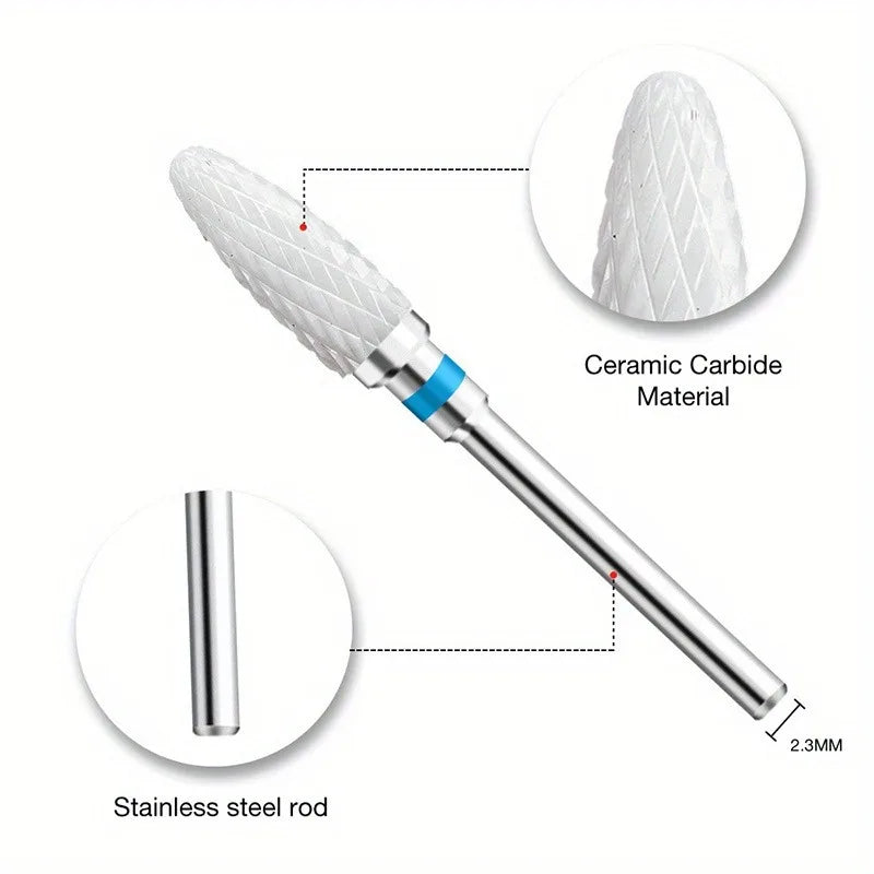 Ceramic Nail Drill Bits for Precision Manicure - Smarsty
