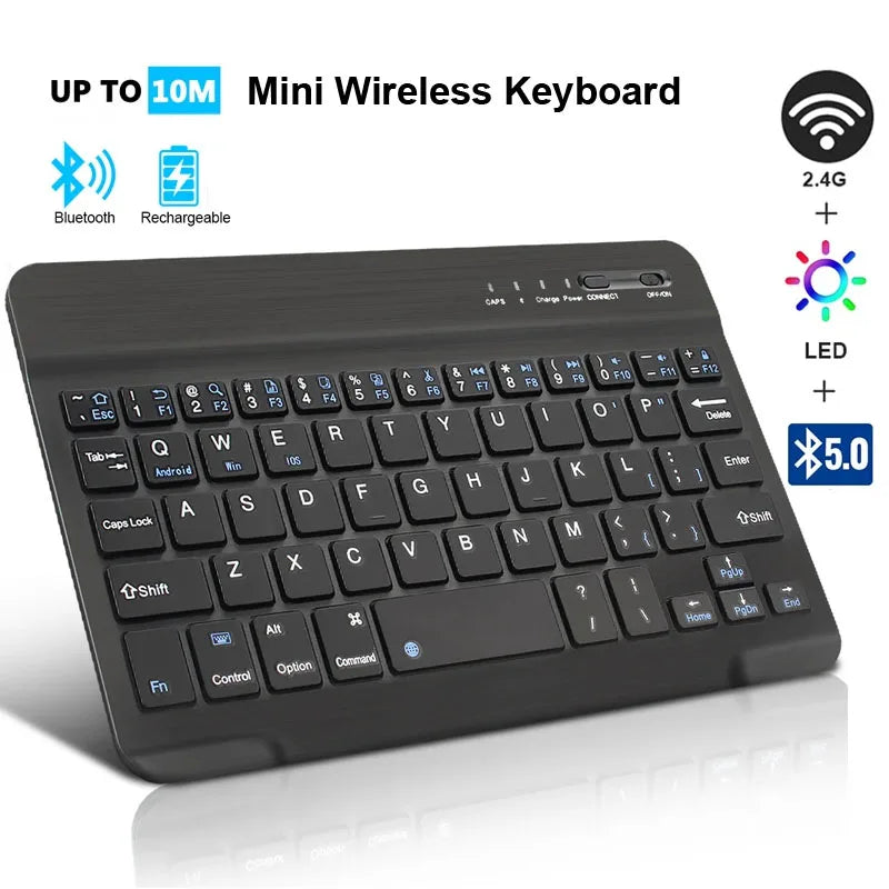 Bluetooth Mini Keyboard for MacBook iPad Rechargeable
