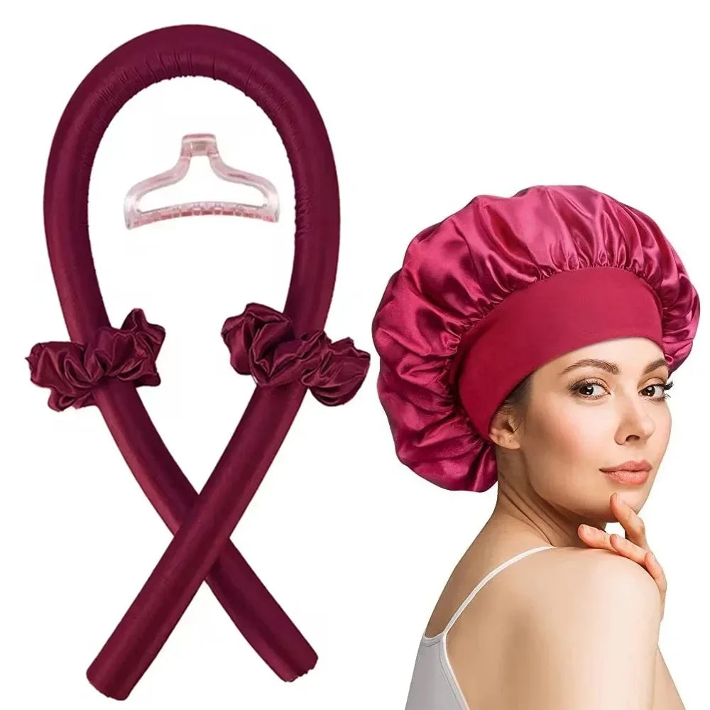 Heatless Curling Rod Night Cap for Effortless Curls - Smarsty