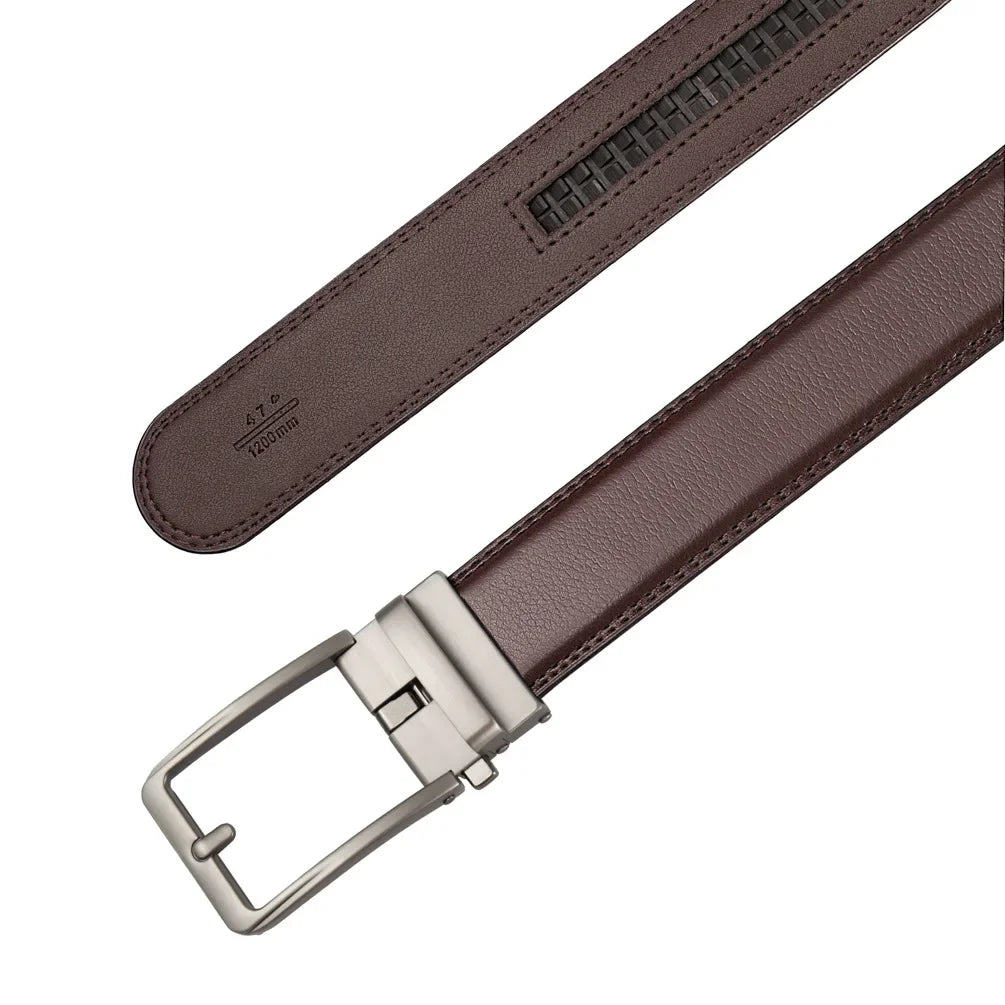 Luxury Genuine Leather Click Belt for Men Automatic Buckle - Smarsty