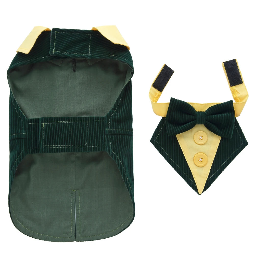 Formal Tuxedo Dog Costume for Weddings and Events - Smarsty