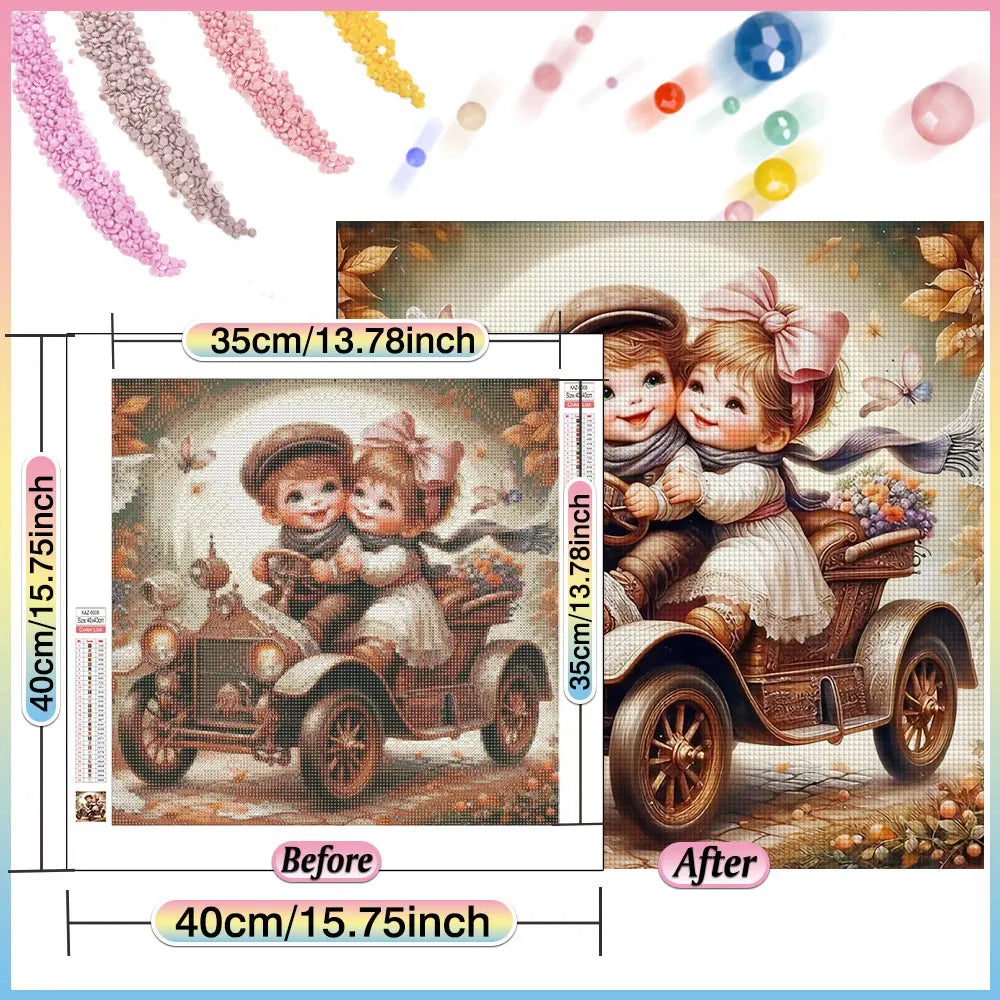 HUACAN 5D Diamond Painting Kit for Kids and Adults - Smarsty