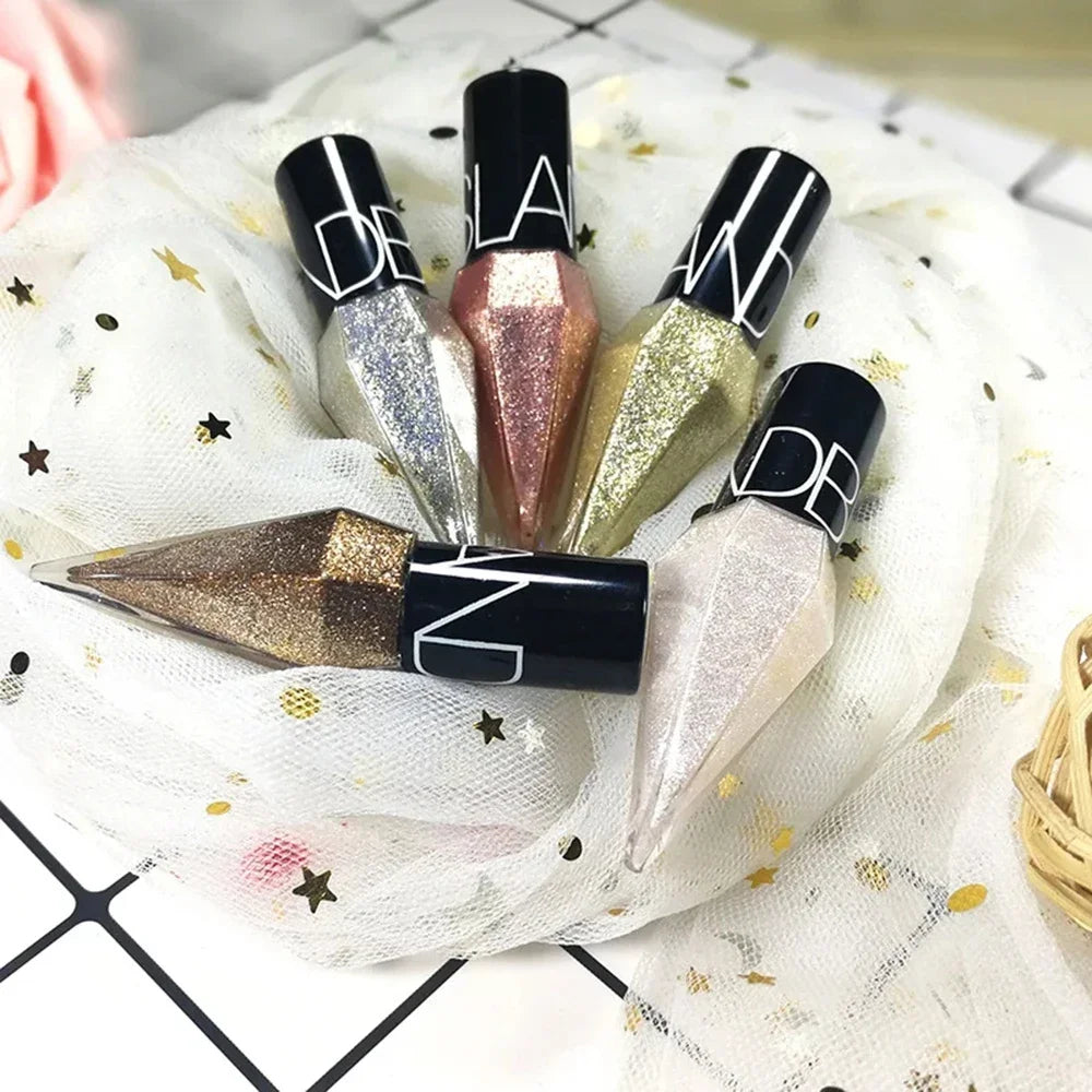 Waterproof Glitter Eyeliner Long Lasting Rose Gold Shine - Smarsty