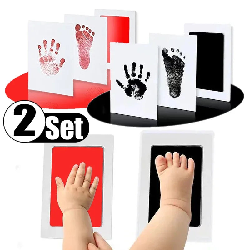 Safe Inkless Baby Handprint Kit No Touch Footprints Two Pack - Smarsty