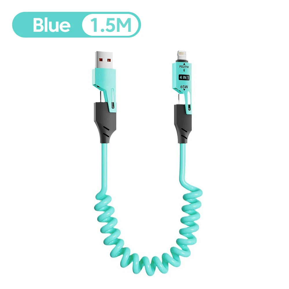 NNBILI 4 in 1 65W Quick Charger Data Cable - Smarsty