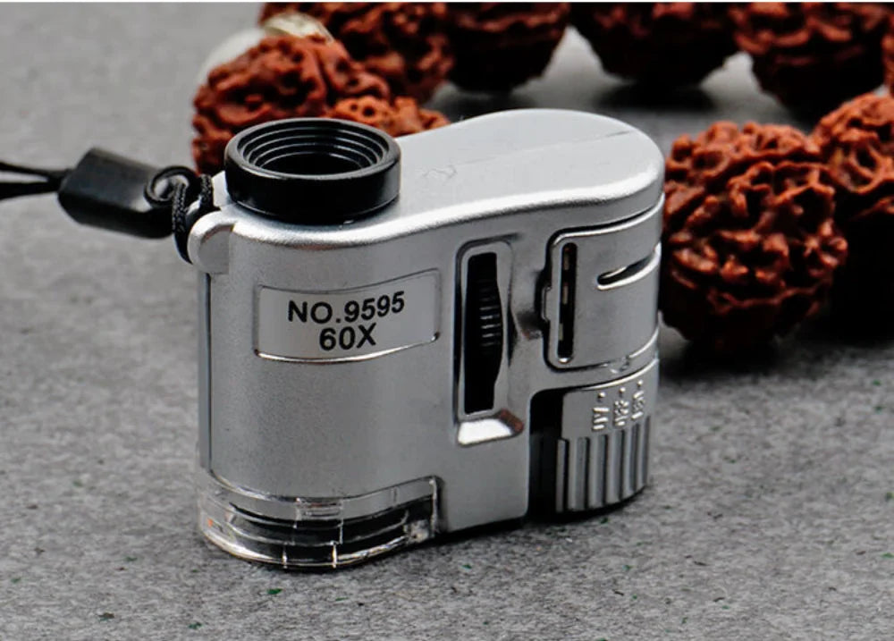 60X Handheld Magnifying Glass With LED Light - Smarsty