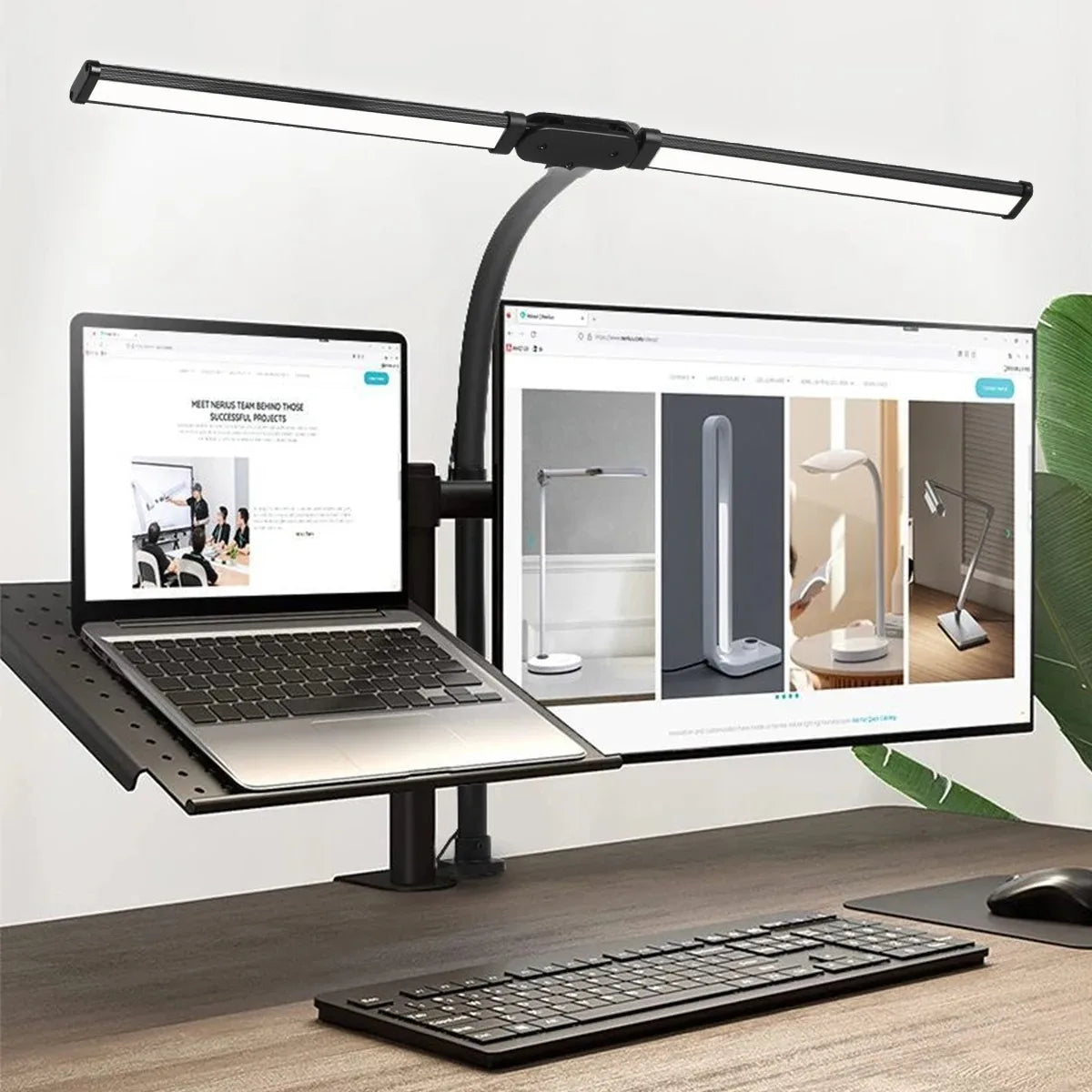Dimmable LED Clip Desk Lamp for Reading - Smarsty