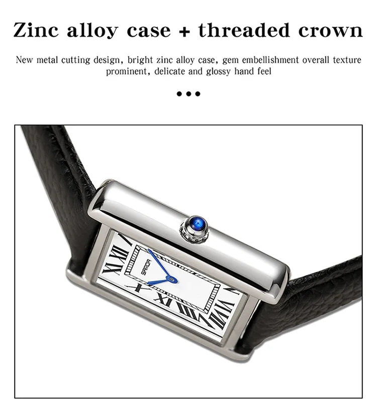 Luxury Waterproof Couple Watch with Leather Strap - Smarsty