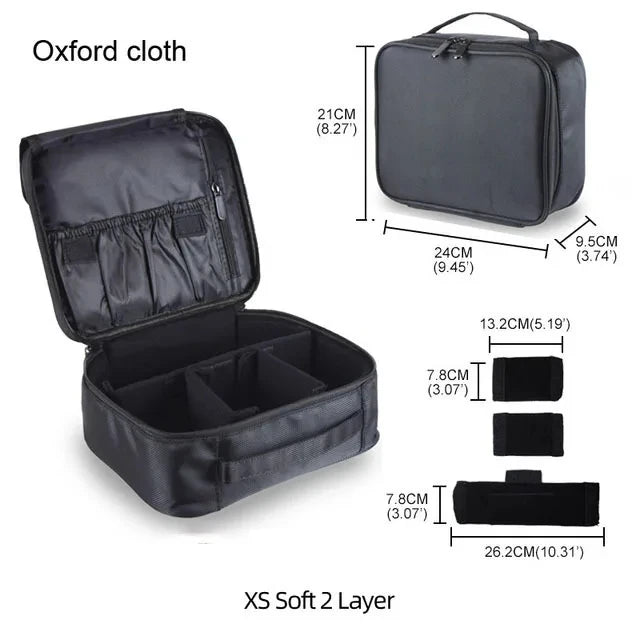 Travel Makeup Case With Large Capacity Cosmetic Organizer - Smarsty