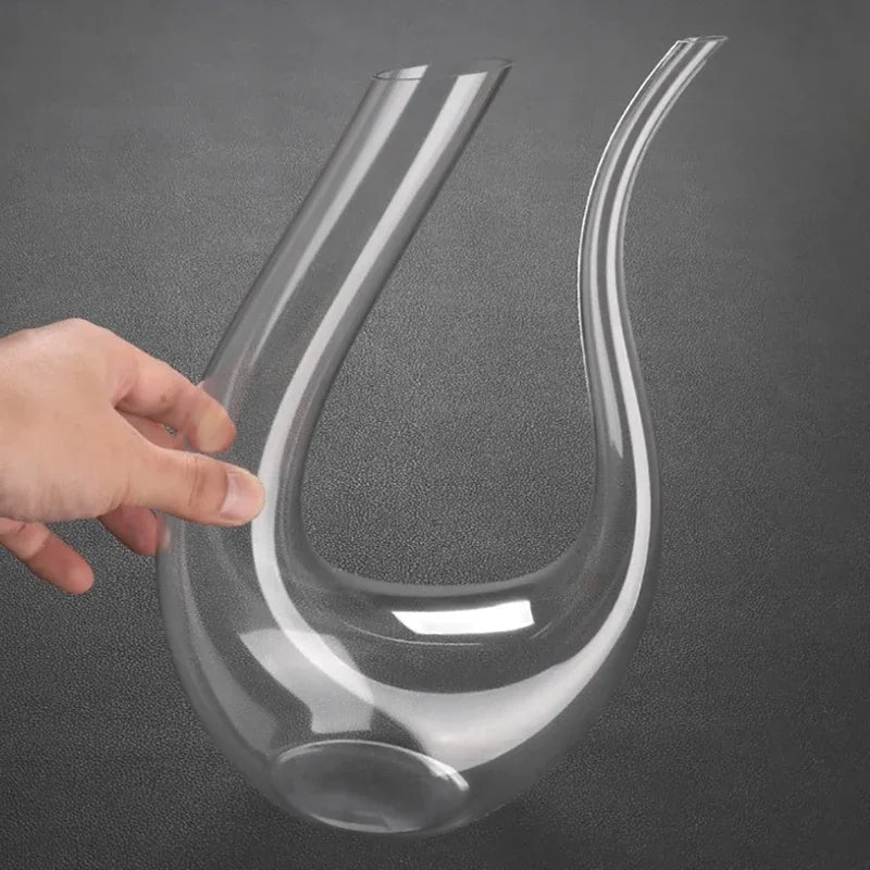Handmade 1500ML Crystal Wine Decanter for Elegant Serving - Smarsty