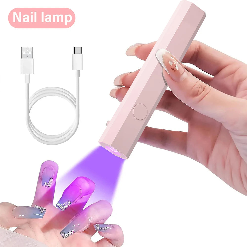 Mini UV Nail Lamp for Gel Polish Curing at Home - Smarsty