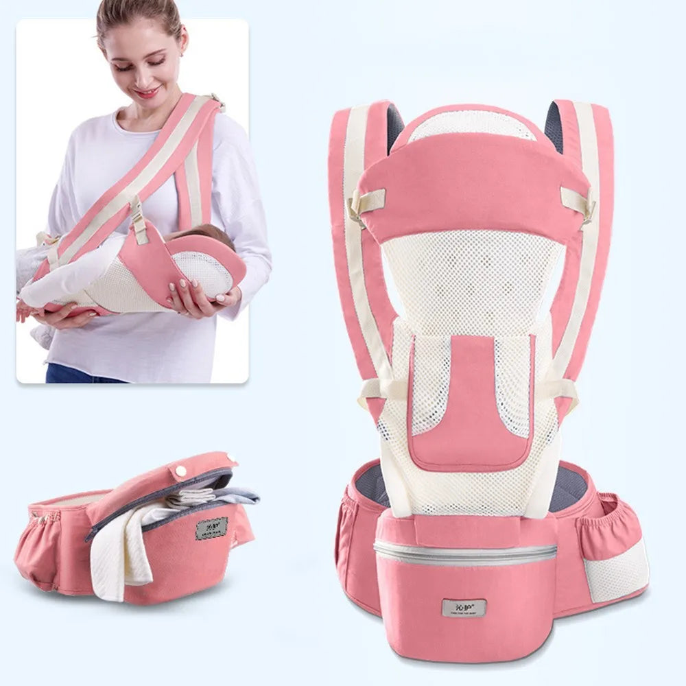 Ergonomic Baby Carrier Backpack Infant Baby Hipseat Carrier Front Facing Ergonomic Kangaroo Baby Wrap Sling Travel Backpack by Smarsty