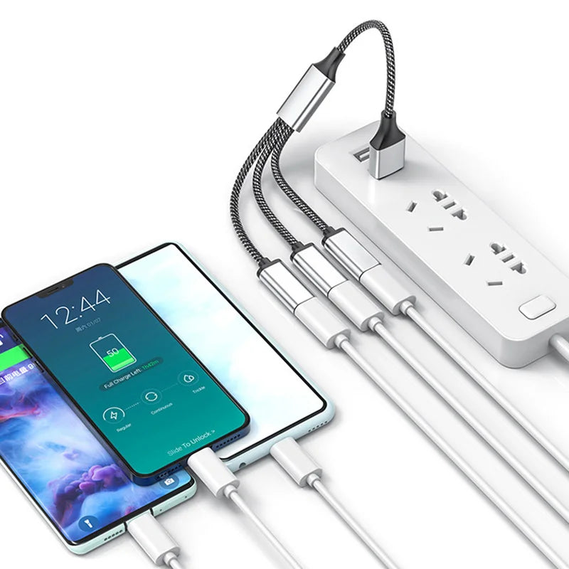 USB Hub With OTG Multi Port Charger Docking Station