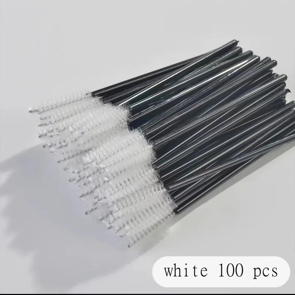 100 Pcs Disposable Eyelash Brushes for Easy Makeup Application - Smarsty