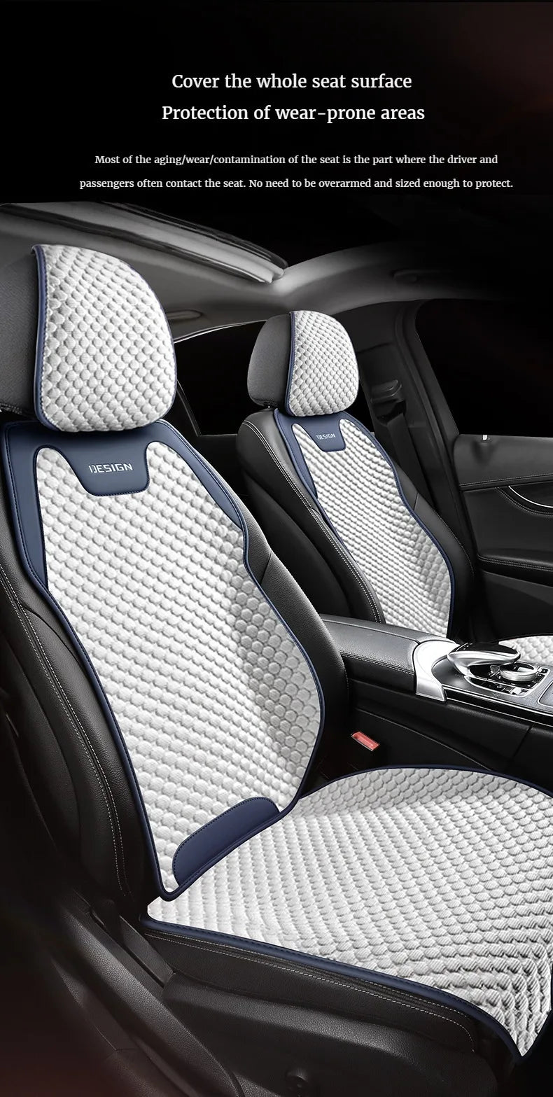 Ice Silk Car Seat Cushion With Ventilation For Comfort - Smarsty