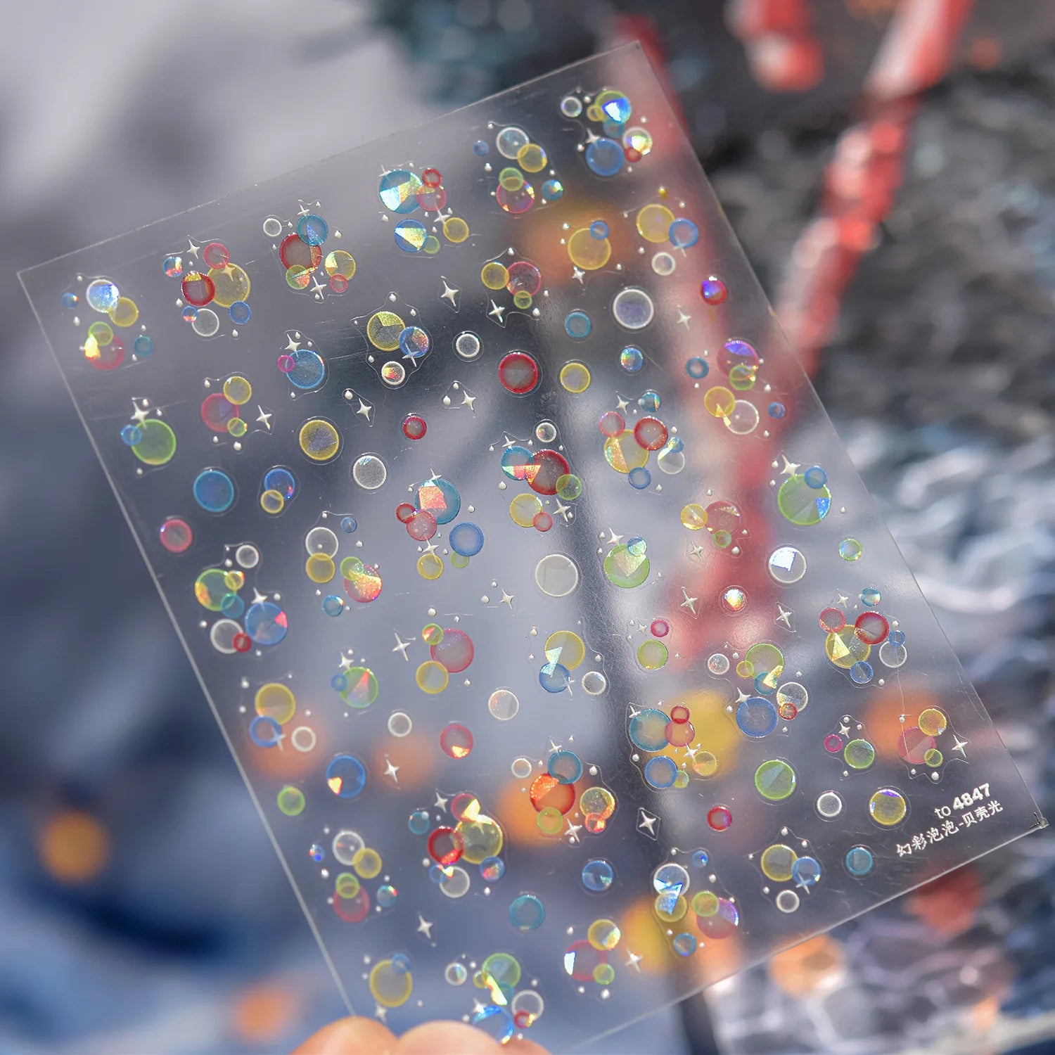 5D Summer Beach Nail Stickers with Shiny Sea Designs - Smarsty