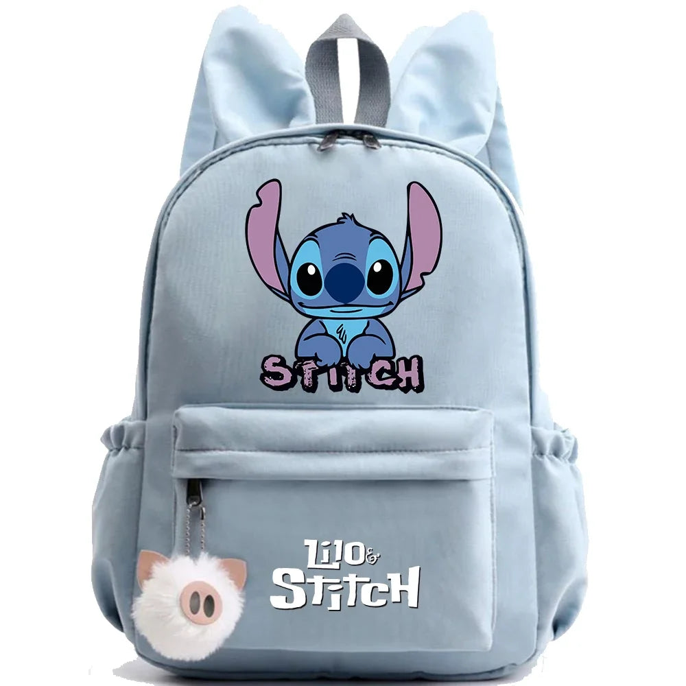HOT Disney Lilo Stitch Backpack for Girl Boy Student Teenager Children Rucksack Women Casual School Bags Kids Birthday Gift Toy - Smarsty