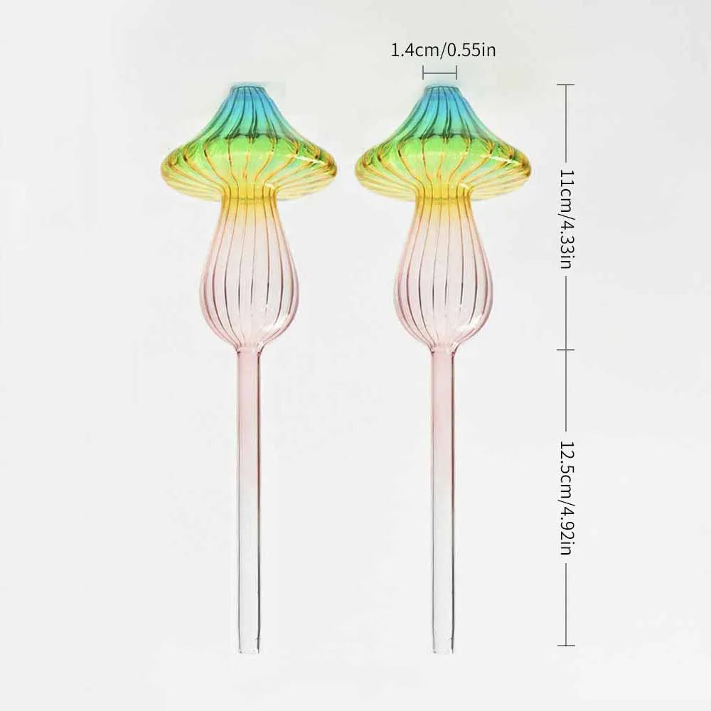 1/2 PCS Glass Automatic Watering Device Flower Plants Water Dripper Self Watering Spike Bulbs Shape Drip Irrigation System