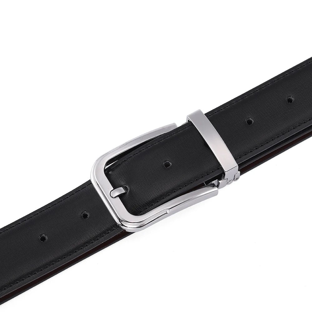 Men's Leather Cowskin Belt High Quality Fashion Waist Strap - Smarsty