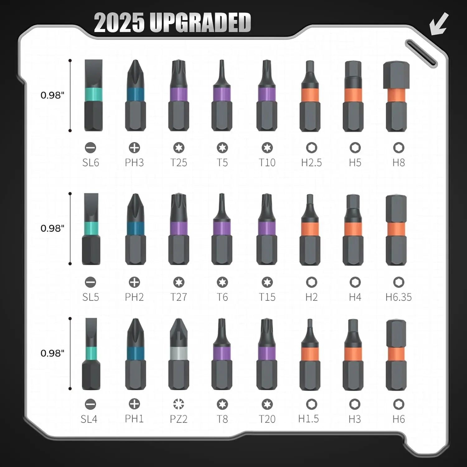 VMAN 24in1 Multifunction Ratchet Screwdriver Set Multi Magnetic Bits Mini Repair Tool Kit Household Tool For PC & Desk Etc.