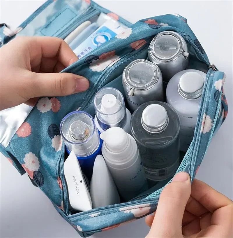 Waterproof Cosmetic Bag Travel Pouch With Hook Organizer - Smarsty