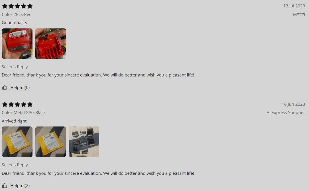 Professional Hair Clipper Guide Comb Set for Precise Haircuts - Smarsty