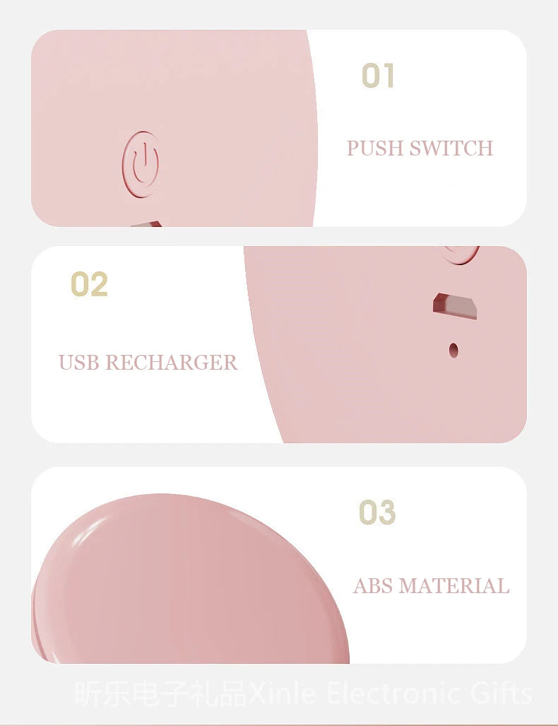 Personalized LED Lighted Compact Makeup Mirror For Women - Smarsty