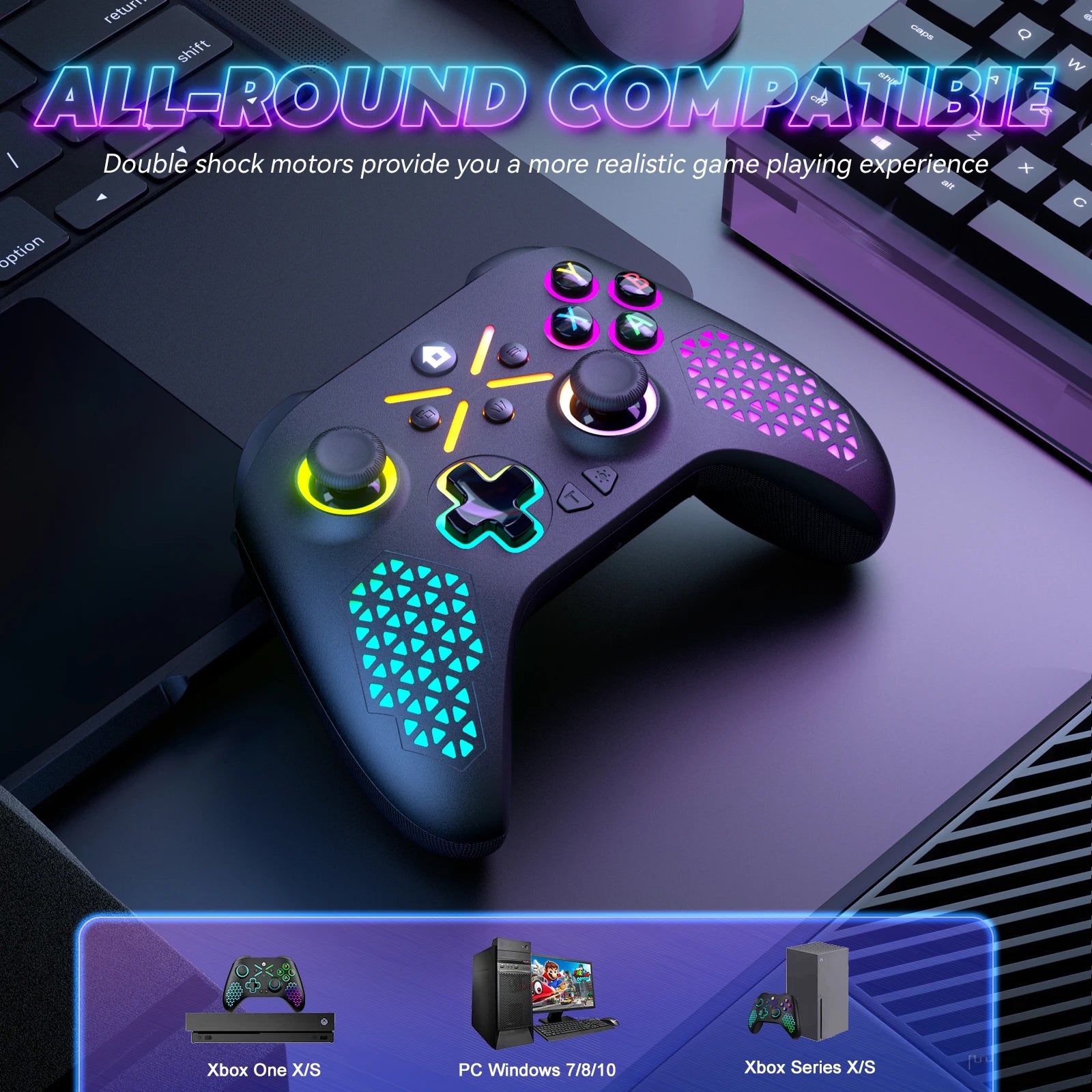 Wireless Gamepad for Xbox with Dual Vibration Feature - Smarsty