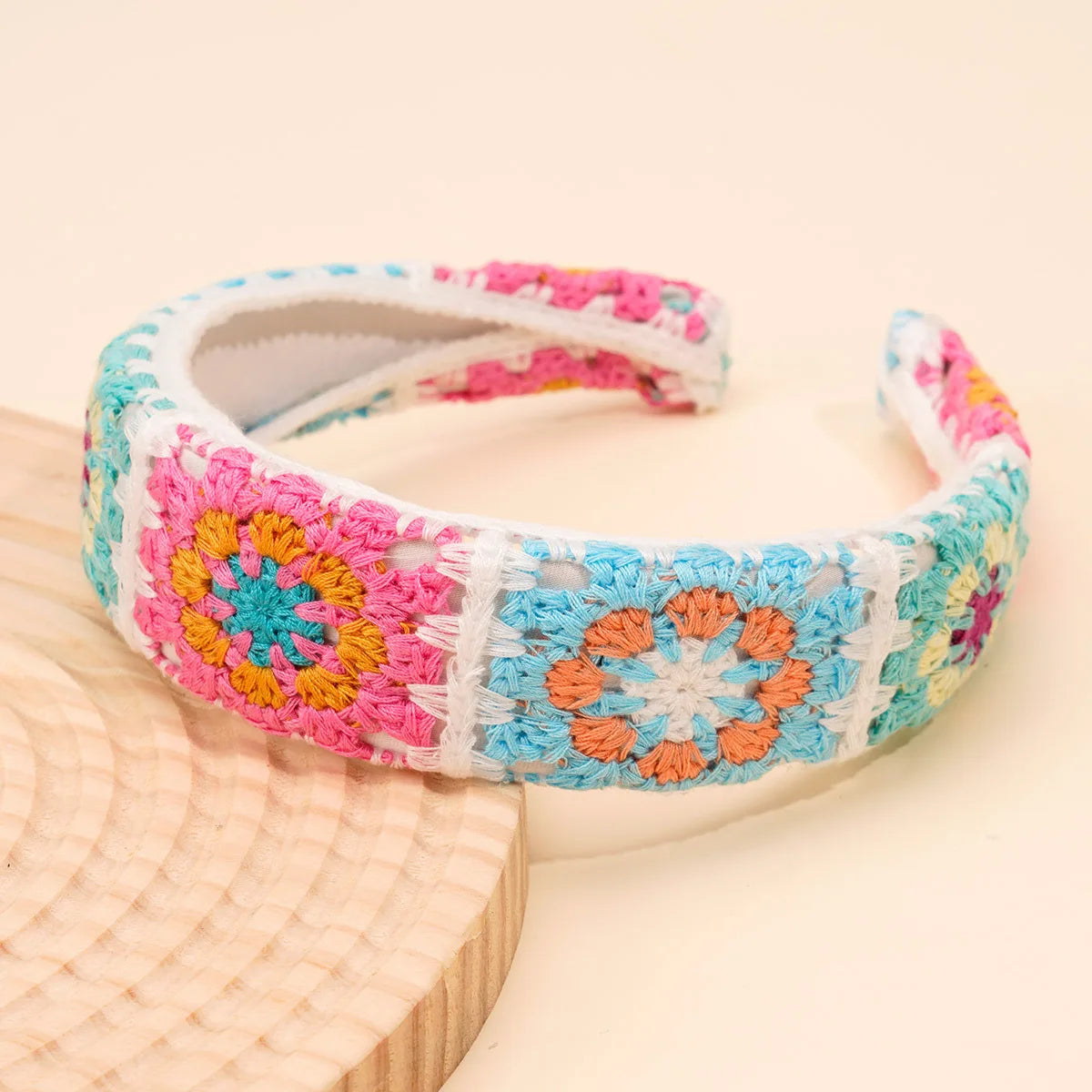 Knitted Headband Bohemian Handmade Summer Seaside Cotton - Smarsty