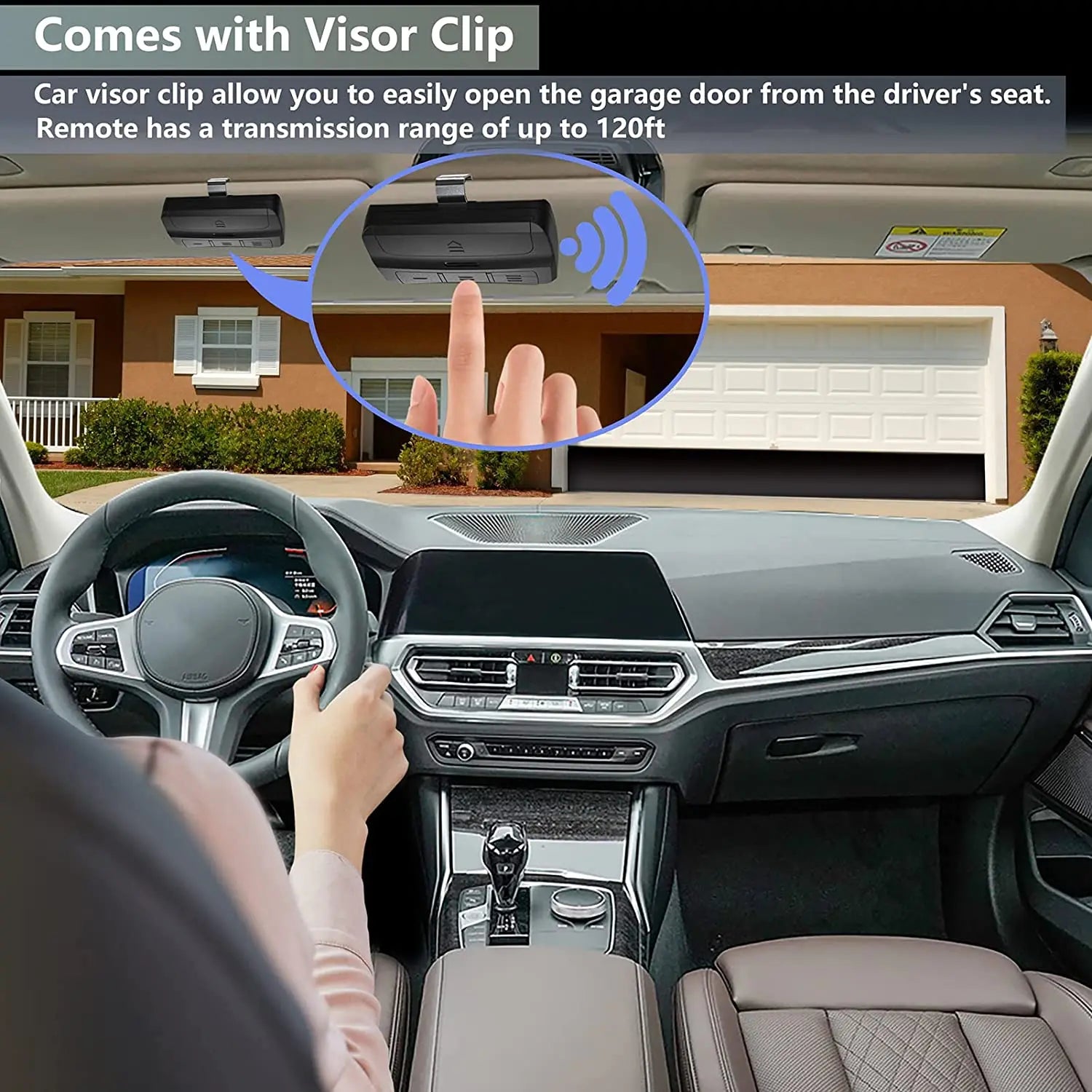 Universal Garage Door Remote Control with Clip - Smarsty