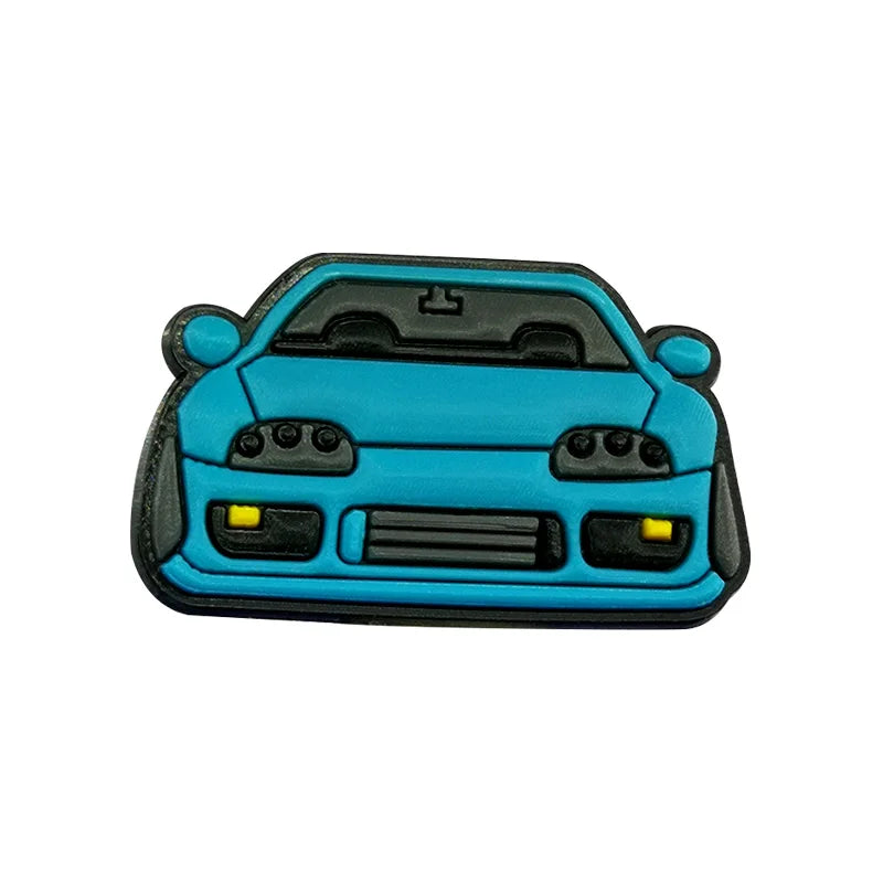 1-20pcs Car Shoe Charms Cool Vehicle Shoe Accessories Cartoon Decorations Pins for Men Boys Kids DIY Clog Buckle Garden Sandal