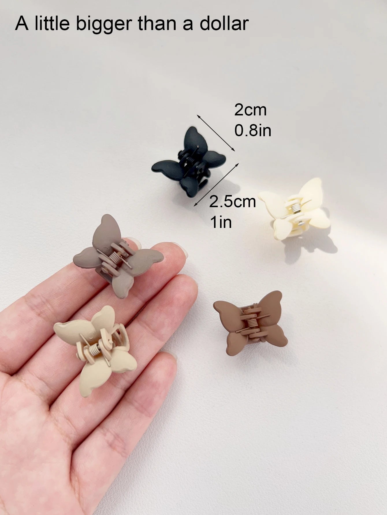 20 Pack Mini Hair Clips Strong Hold Nonslip Durable Claws - Smarsty