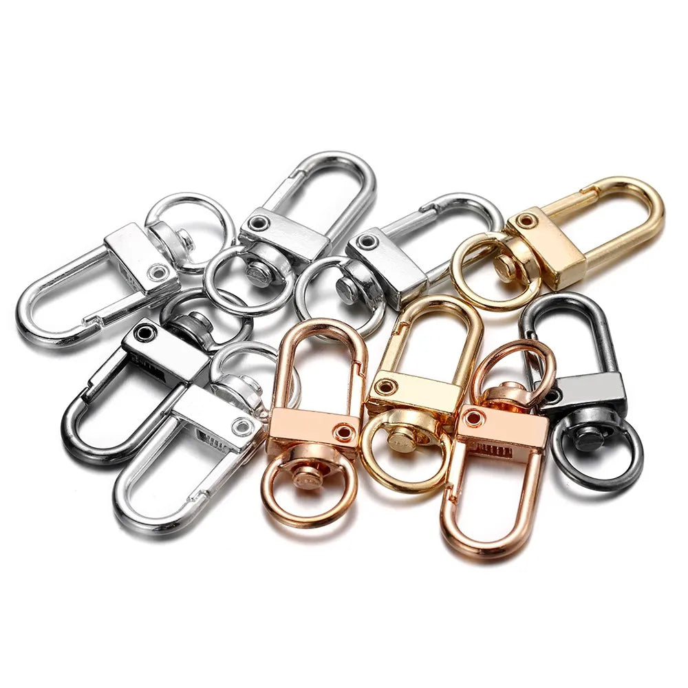 Rotating Lobster Clasps Gold Rhodium Secure 10pcs Pack - Smarsty