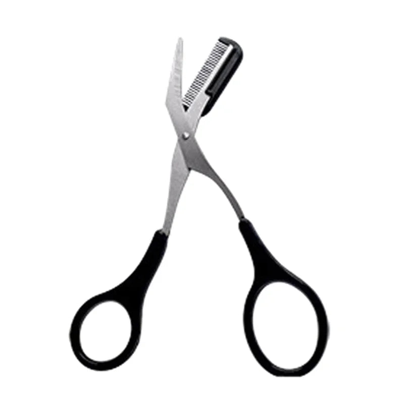Stainless Steel Eyebrow Trimmer Scissors for Precision Grooming - Smarsty