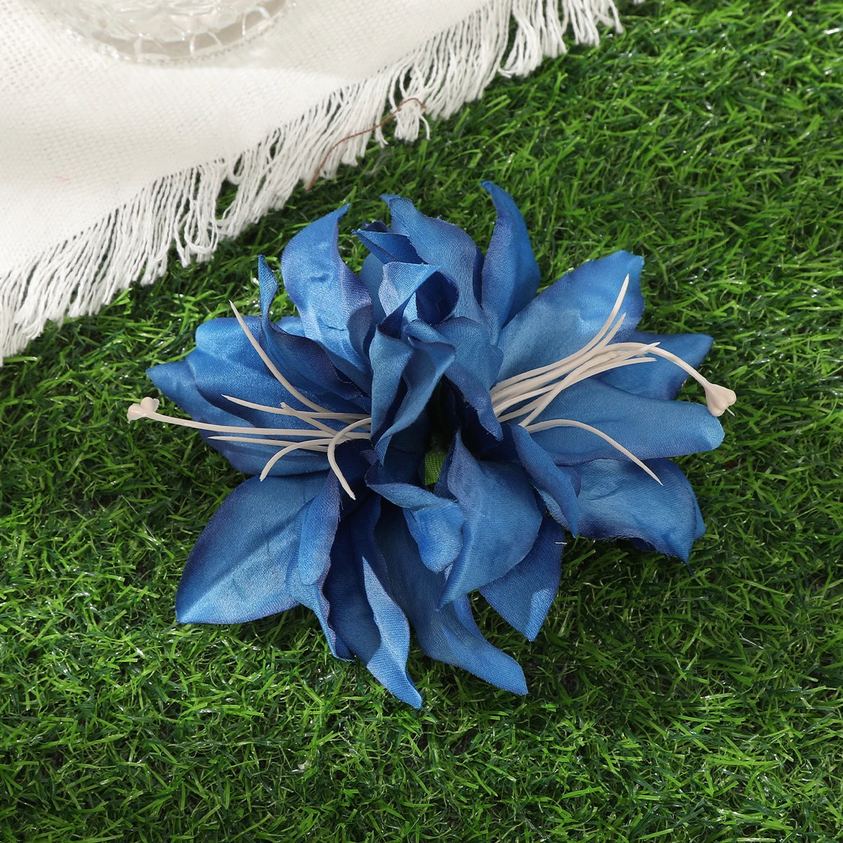 Bohemian Orchid Flower Hair Clips for Weddings - Smarsty